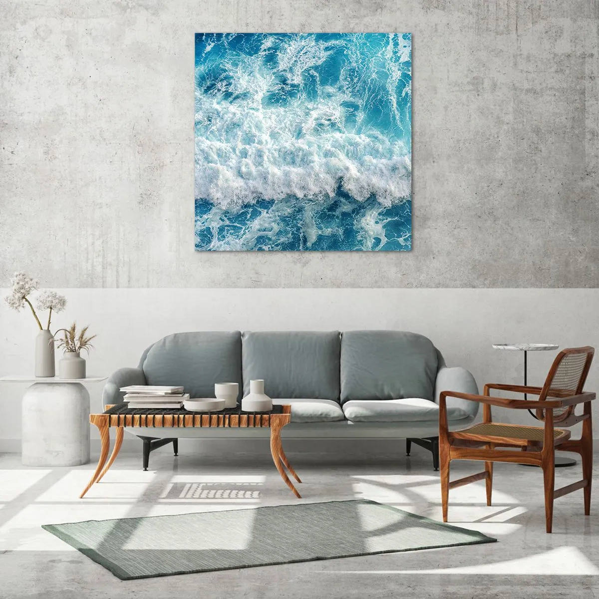 Glass picture - Jouful and Loud - 30x30 cm