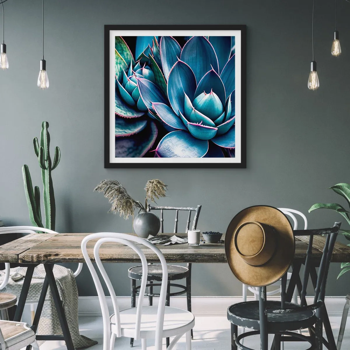 Poster in black frame - Vital Strength - 40x40 cm