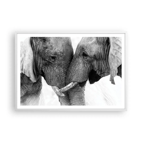 Poster in white frmae - Hearty Confession - 100x70 cm