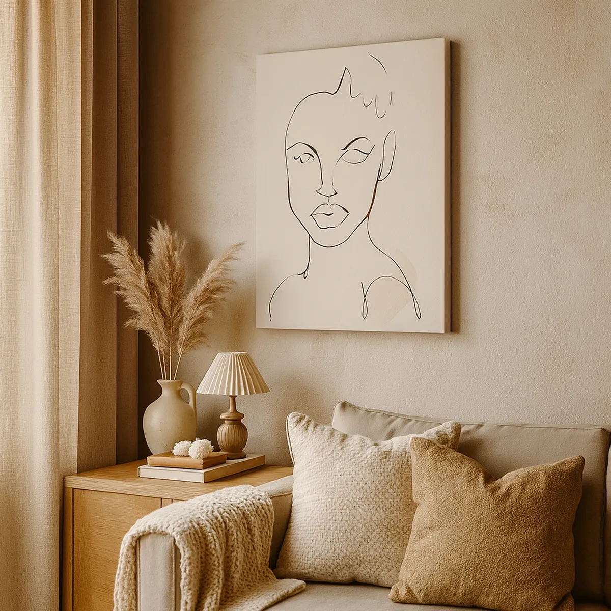 Canvas picture - Outline of Sensuality - 50x70 cm