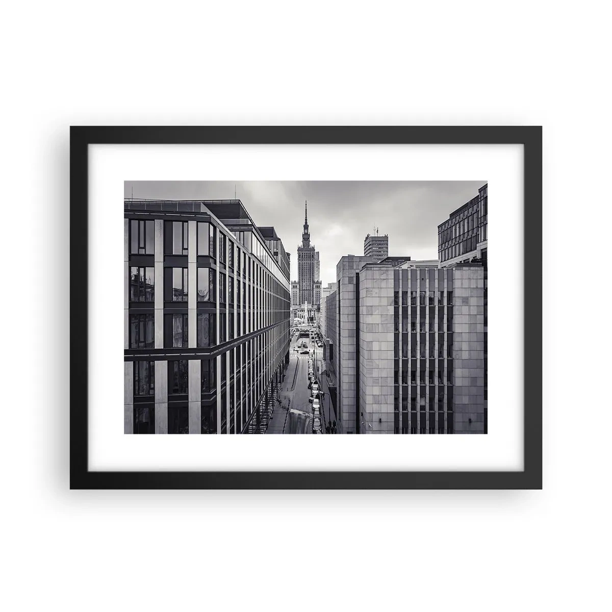 Poster in black frame - Warsaw Valley - 40x30 cm
