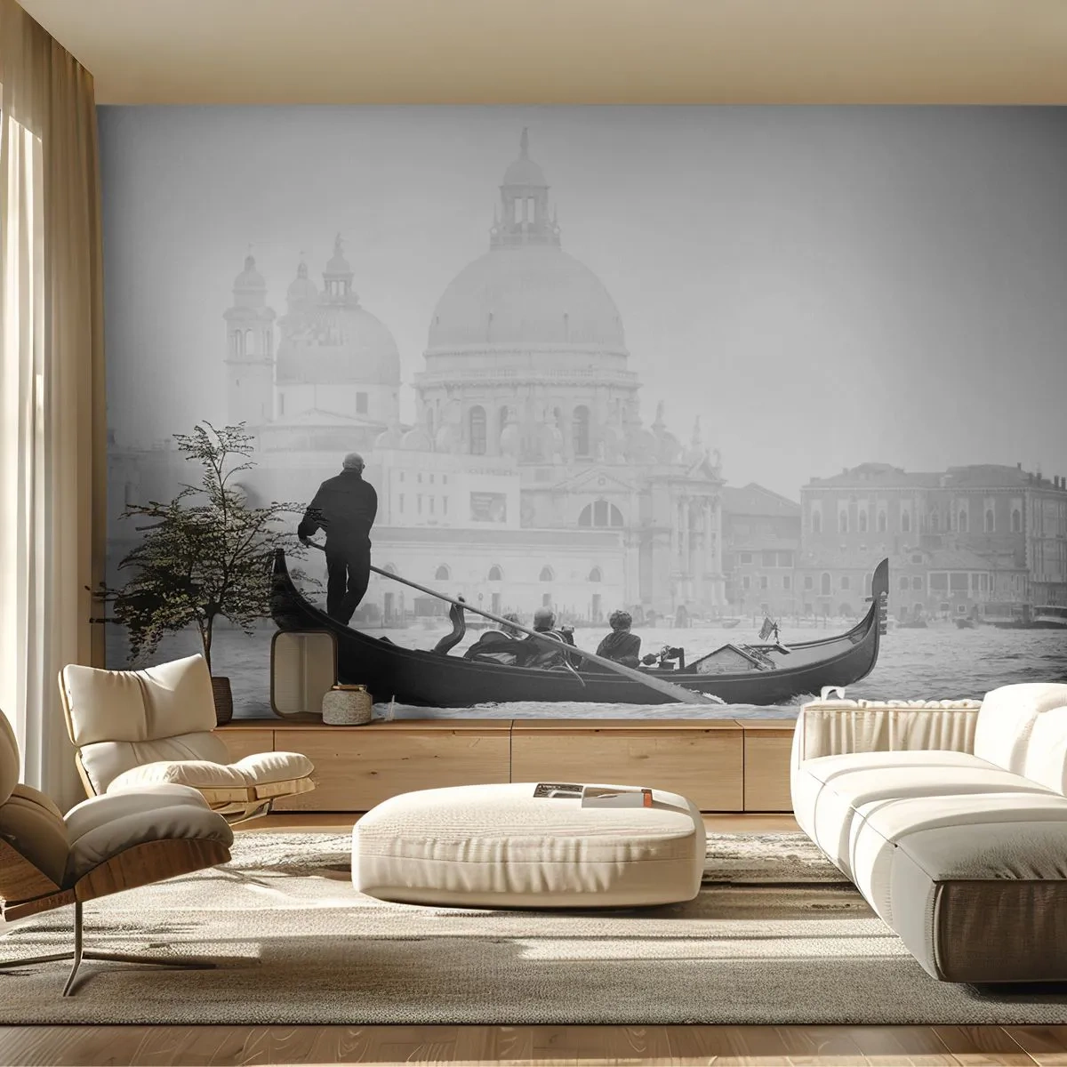 Self-Adhesive Photo Wallpaper Deluxe Sticker - Journey to the Origin of Beauty - Venice, City, Architecture - 250x175 cm