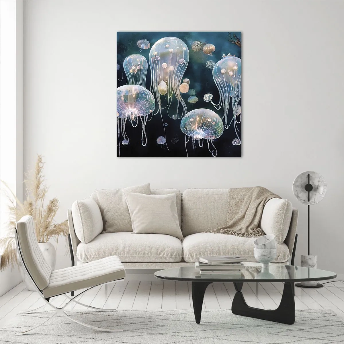 Glass picture - Underwater Ball - 30x30 cm