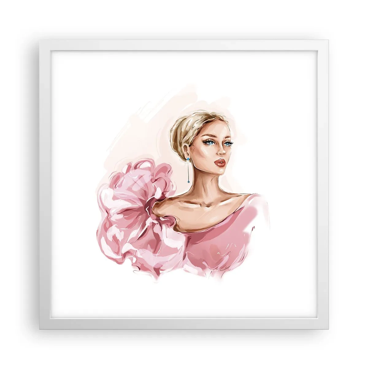 Poster in white frmae - Like a Painitng - 40x40 cm