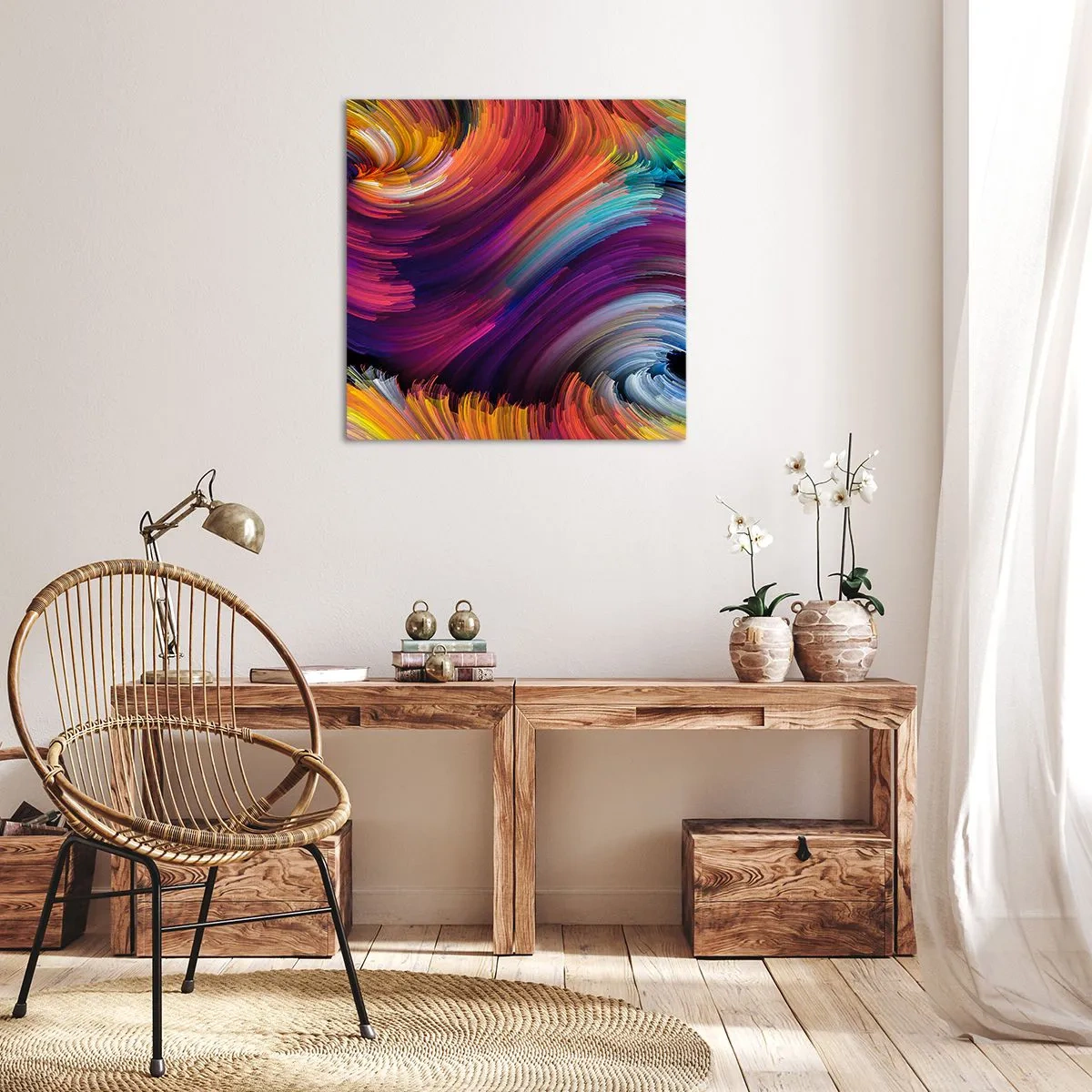 Canvas picture - Beginning of New World - 40x40 cm