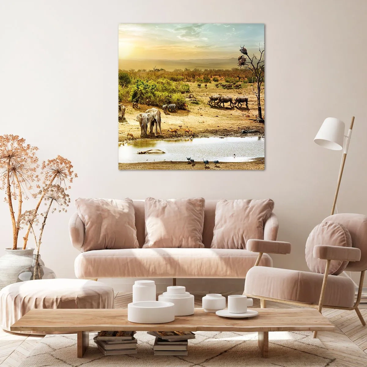 Canvas picture - There Is a River that Flows from Eden - 50x50 cm