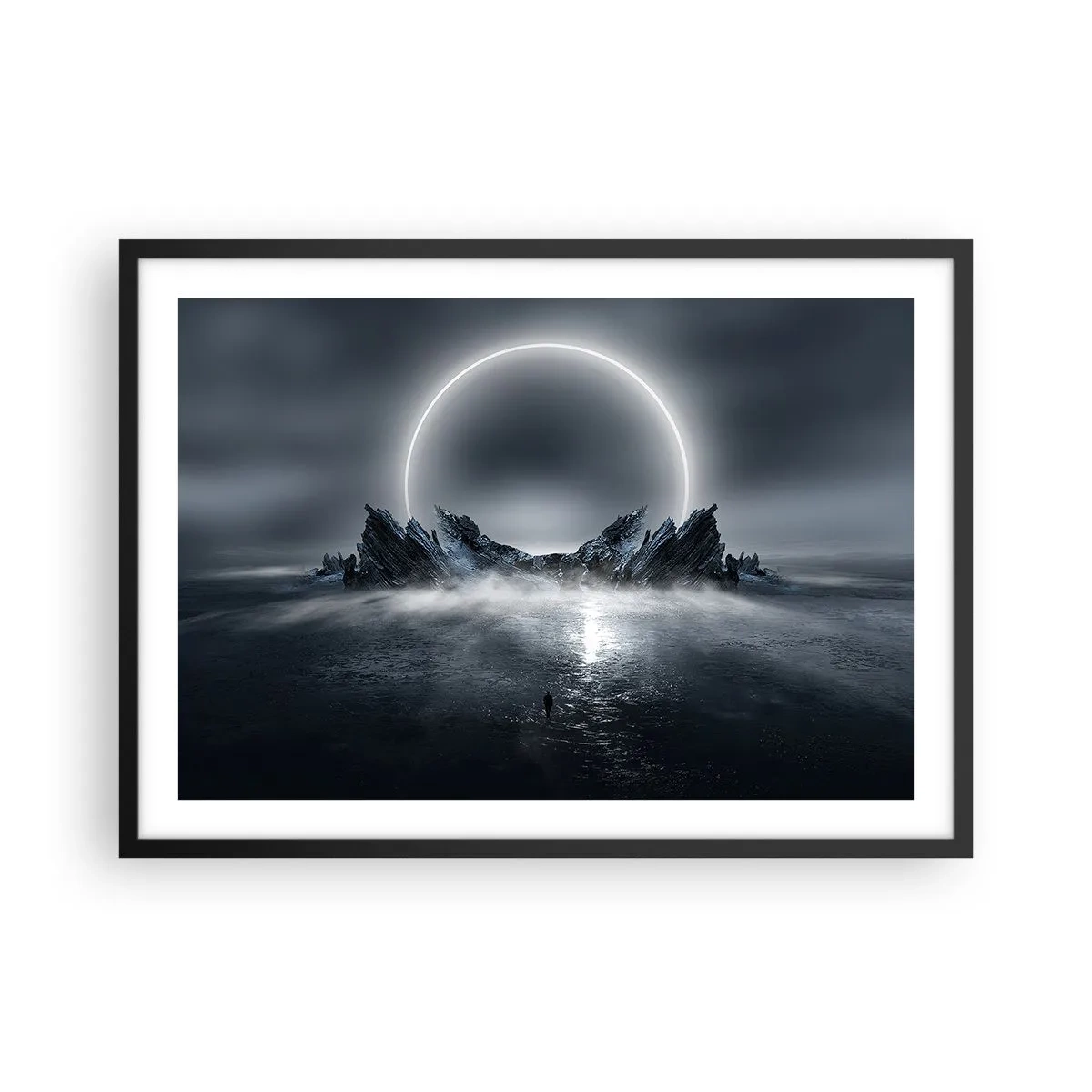 Poster in black frame - The End of a Story - 70x50 cm