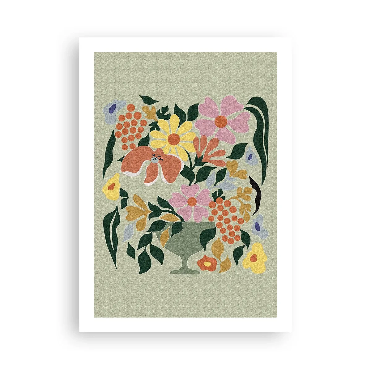 Poster - Bouquet Brimming with Life - 50x70 cm