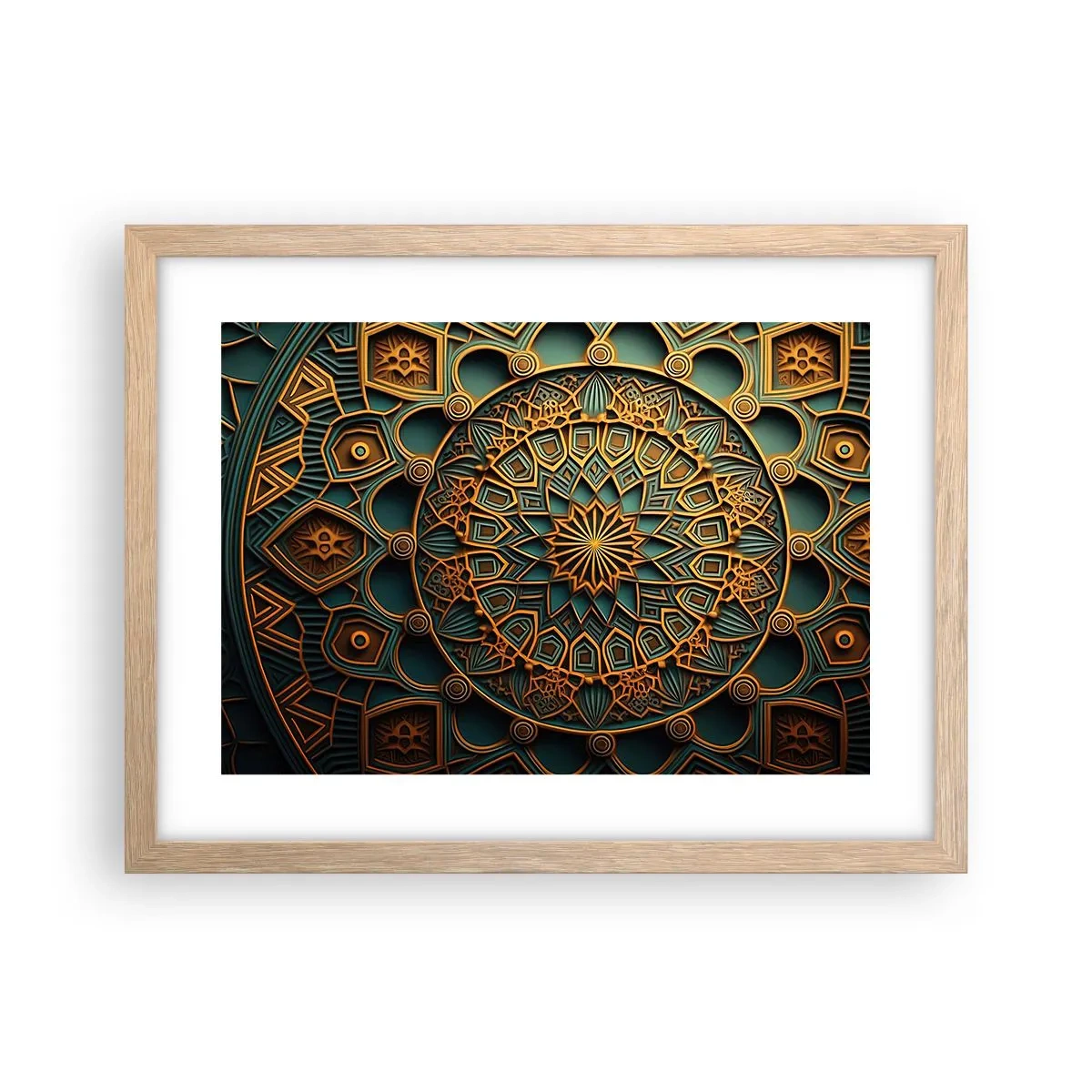 Poster in light oak frame - In Arabic Style - 40x30 cm