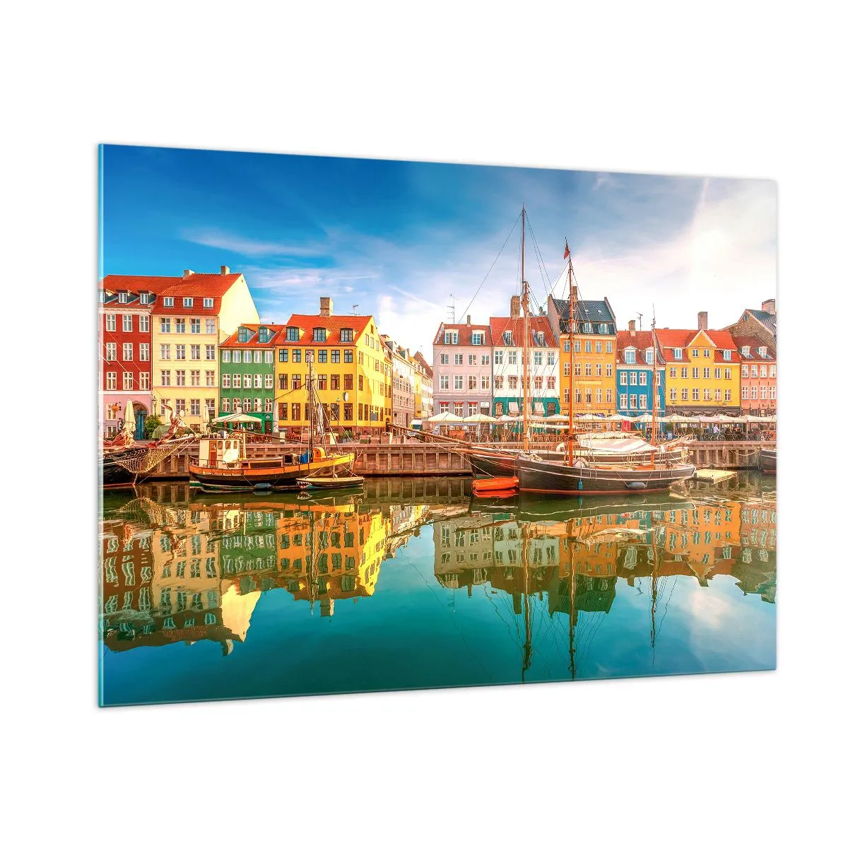 Glass picture - By Water Smooth as a Mirror - 100x70 cm