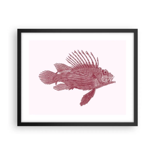 Poster in black frame - Dweller of Exotic Waters - 50x40 cm