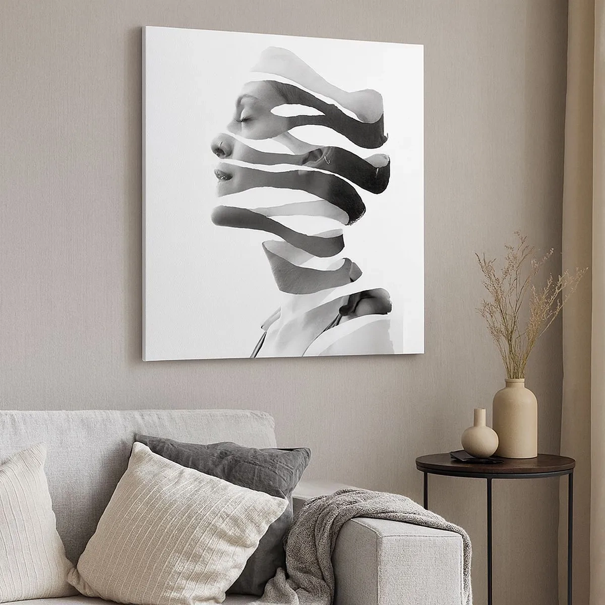 Canvas picture - Surrealistic Portrait - 30x30 cm