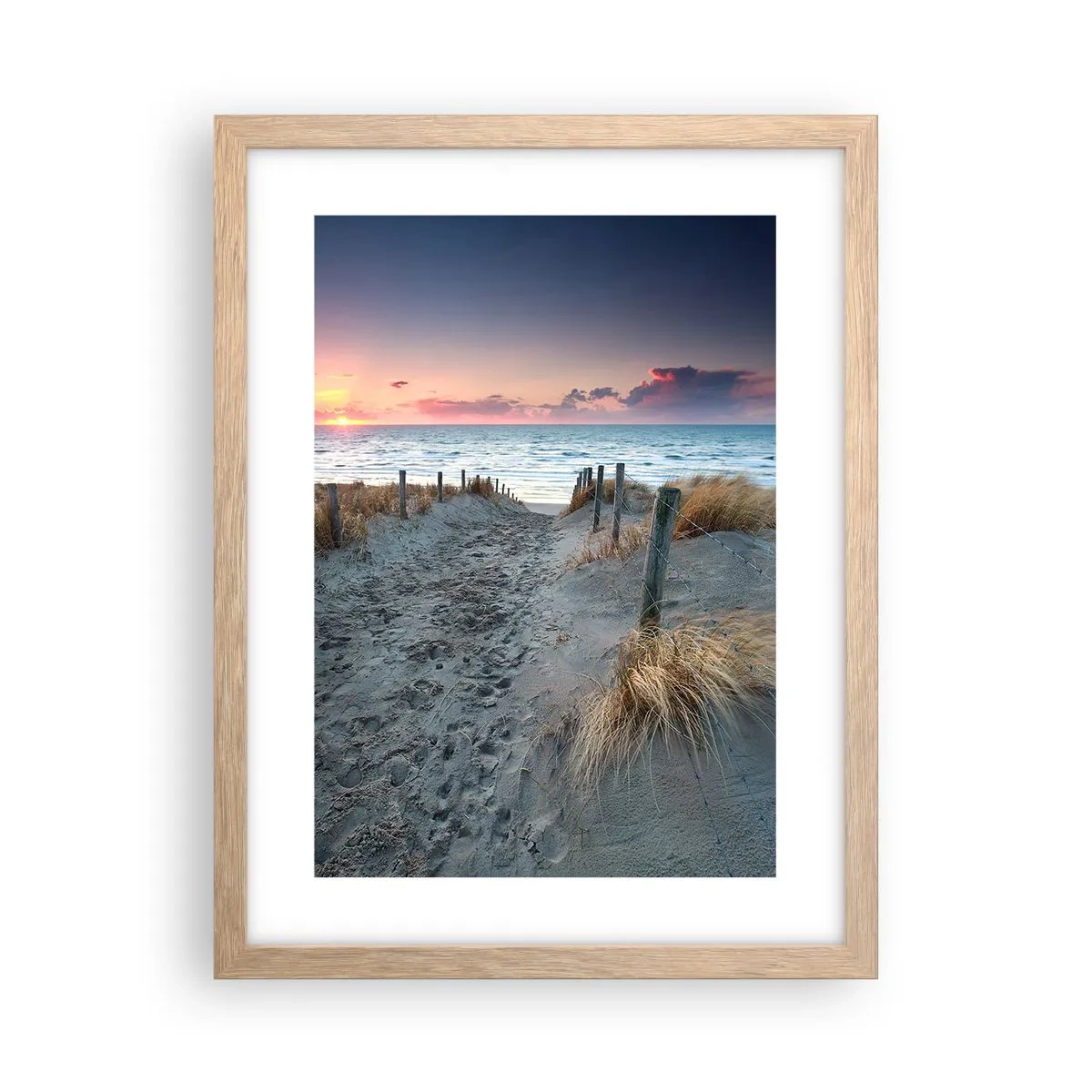 Poster in light oak frame - You Have Spilled a Rainbow of Sparkles… - 30x40 cm