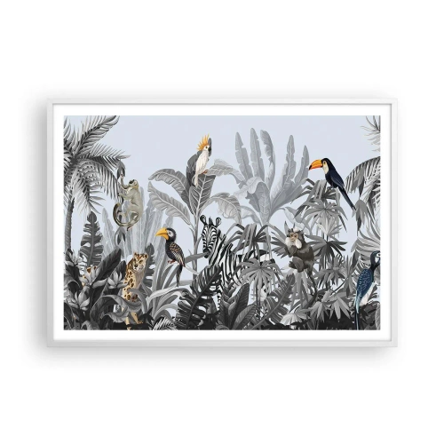 Poster in white frmae - African Fairy Tale - 100x70 cm