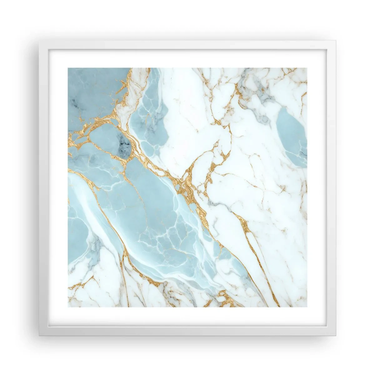 Poster in white frmae - Richness of the Stone - 50x50 cm