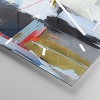 Clock face with lines