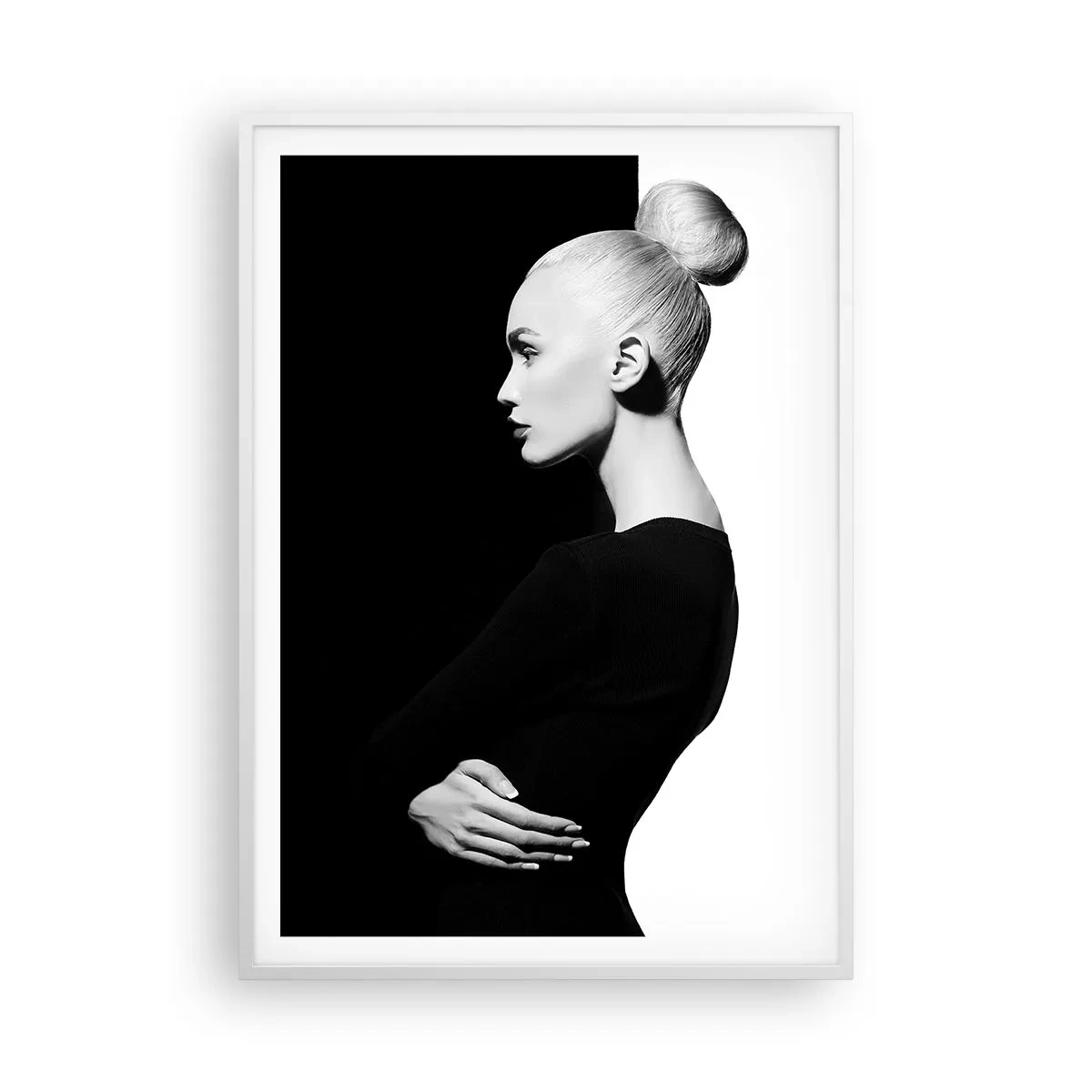 Poster in white frmae - Simply a Woman - 70x100 cm