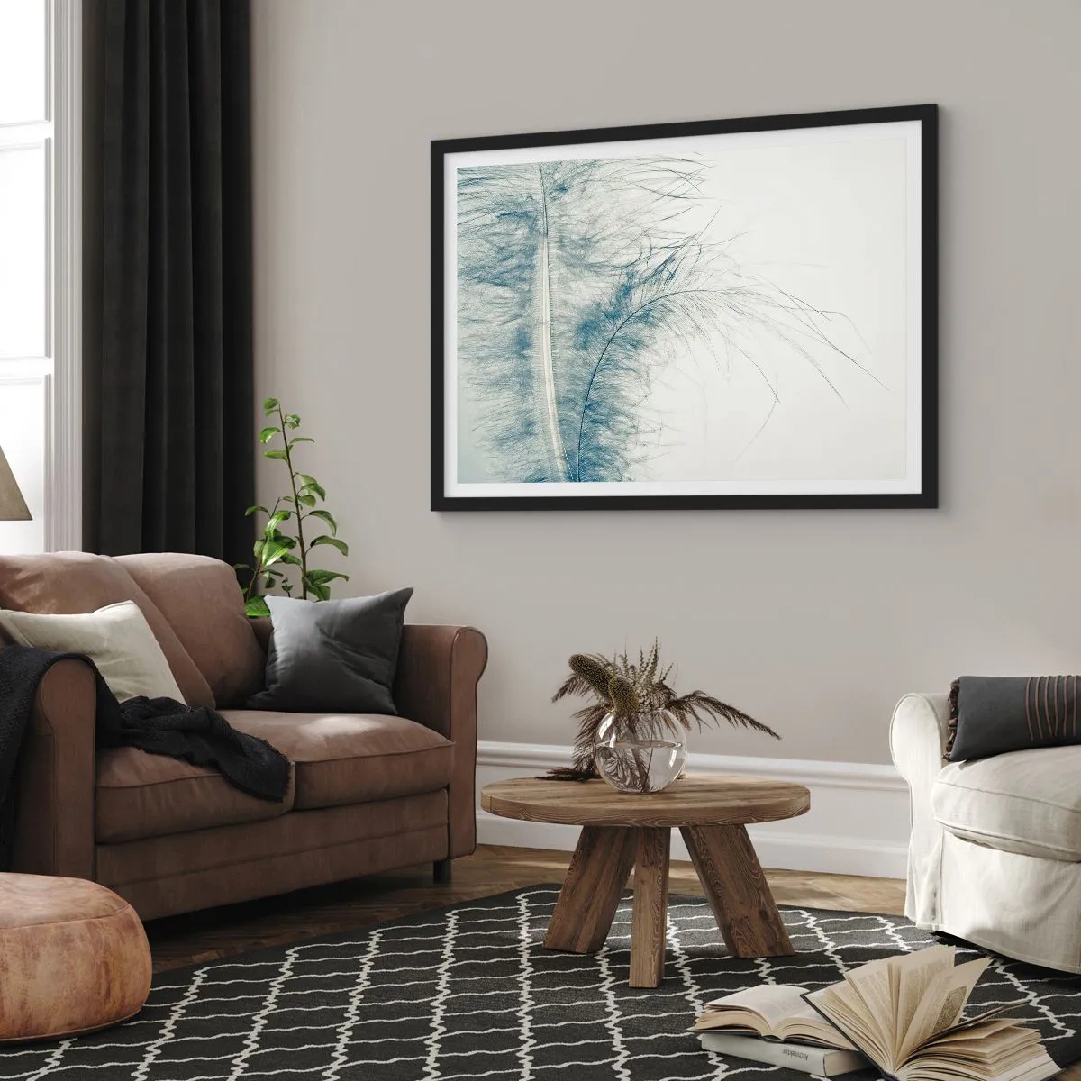 Poster in black frame - Whisper of Nature - 70x50 cm