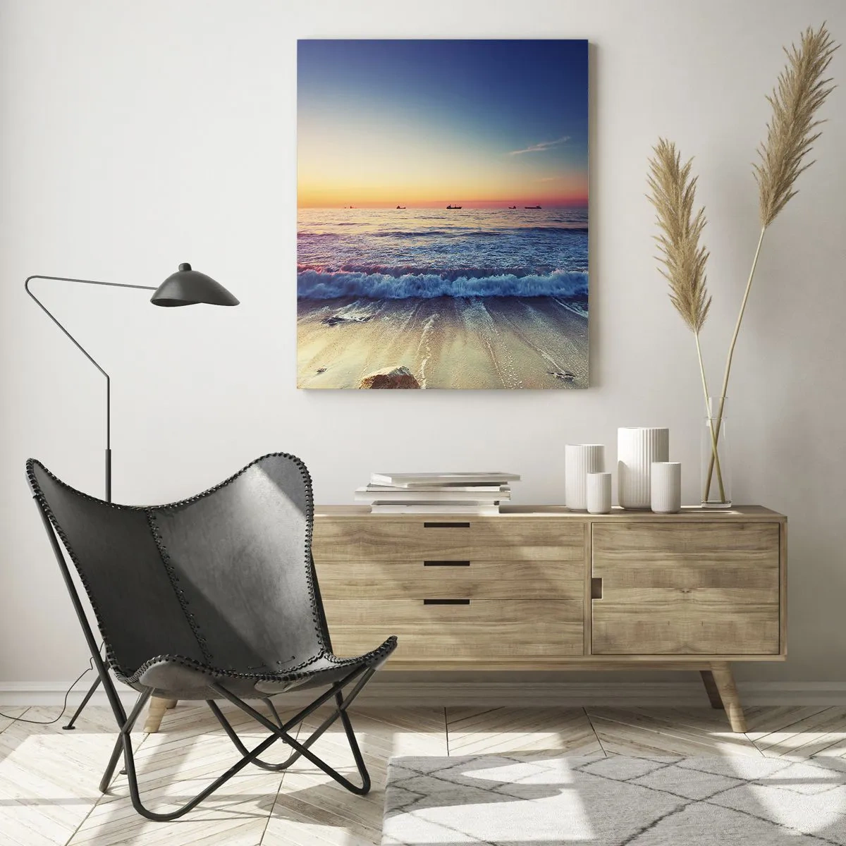 Glass picture - What Is behind the Horizon? - 70x100 cm