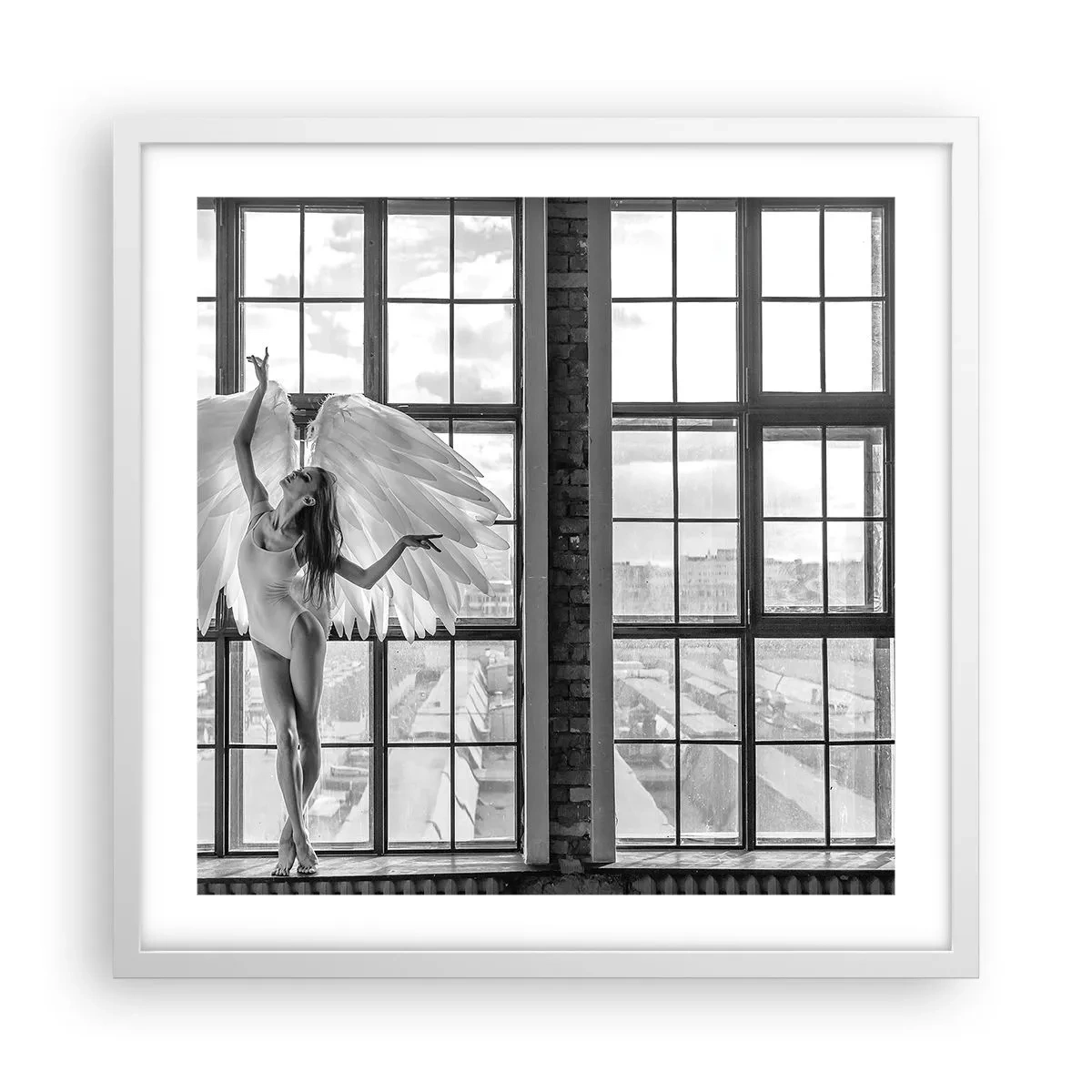 Poster in white frmae - City of Angels? - 50x50 cm