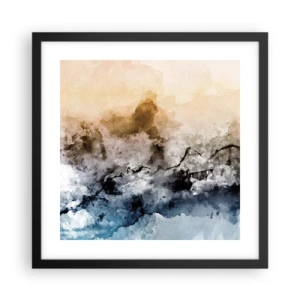 Poster in black frame - Drowned in Fog - 40x40 cm