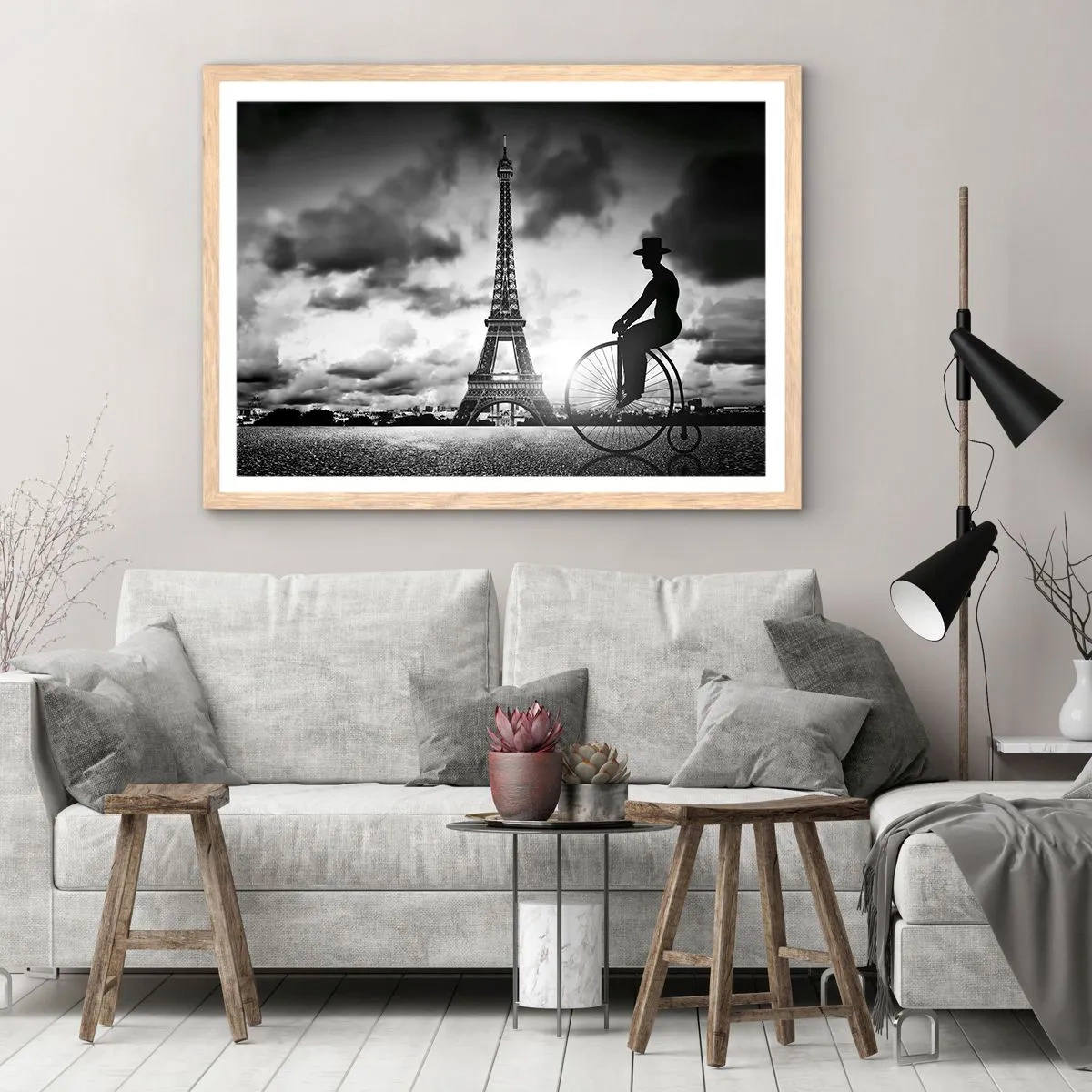 Poster in light oak frame - Longing for Belle Epoque - 70x50 cm