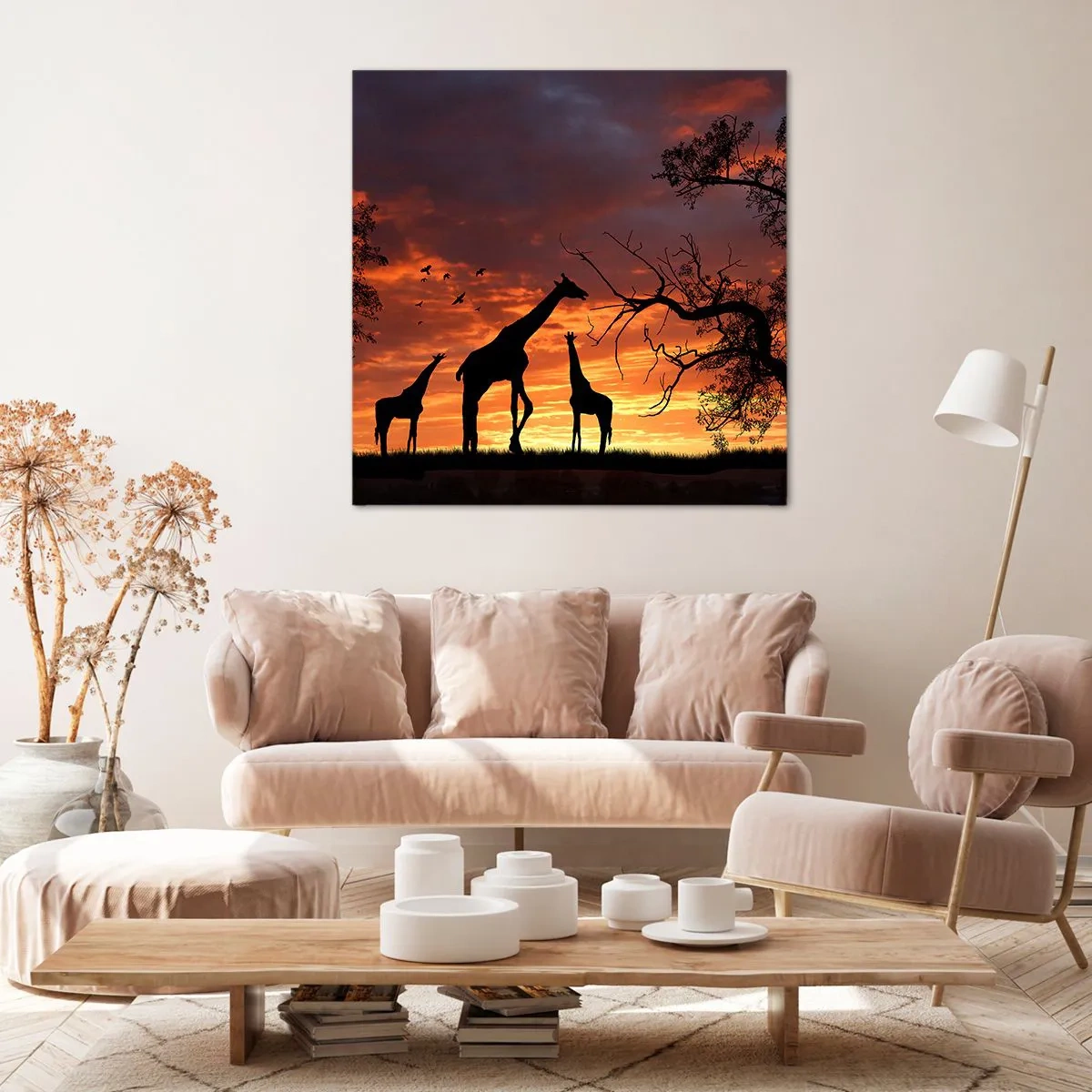 Canvas picture - Small Dinner among Close Ones - 60x60 cm
