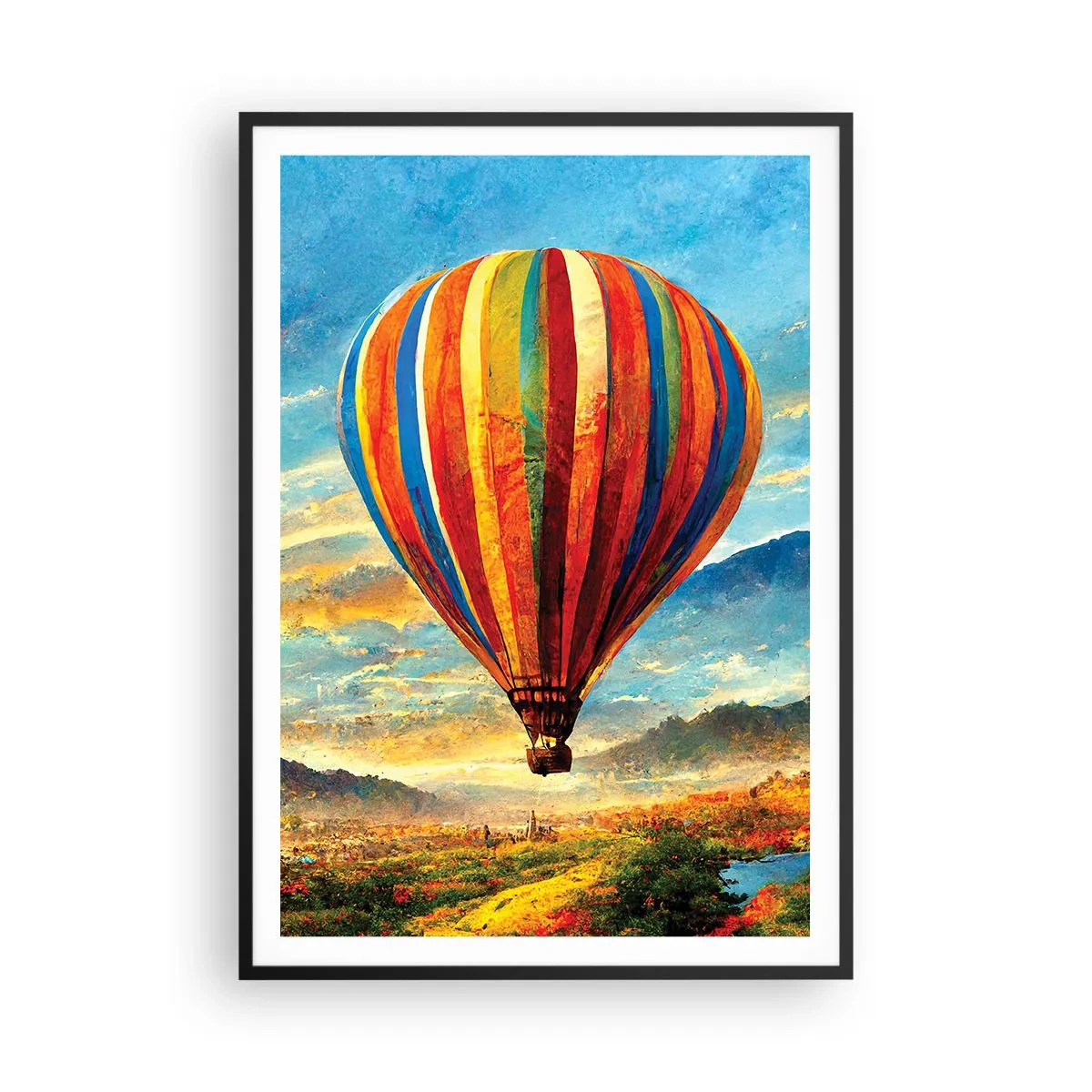 Poster in black frame - More Can Be Seen in Silence - 70x100 cm