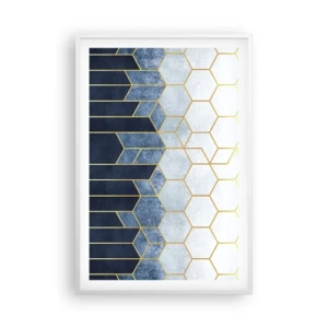 Poster in white frmae - Composition in Syncopated Rhythm - 61x91 cm