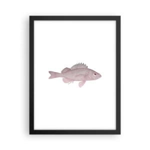 Poster in black frame - Big-eyed Fish - 30x40 cm