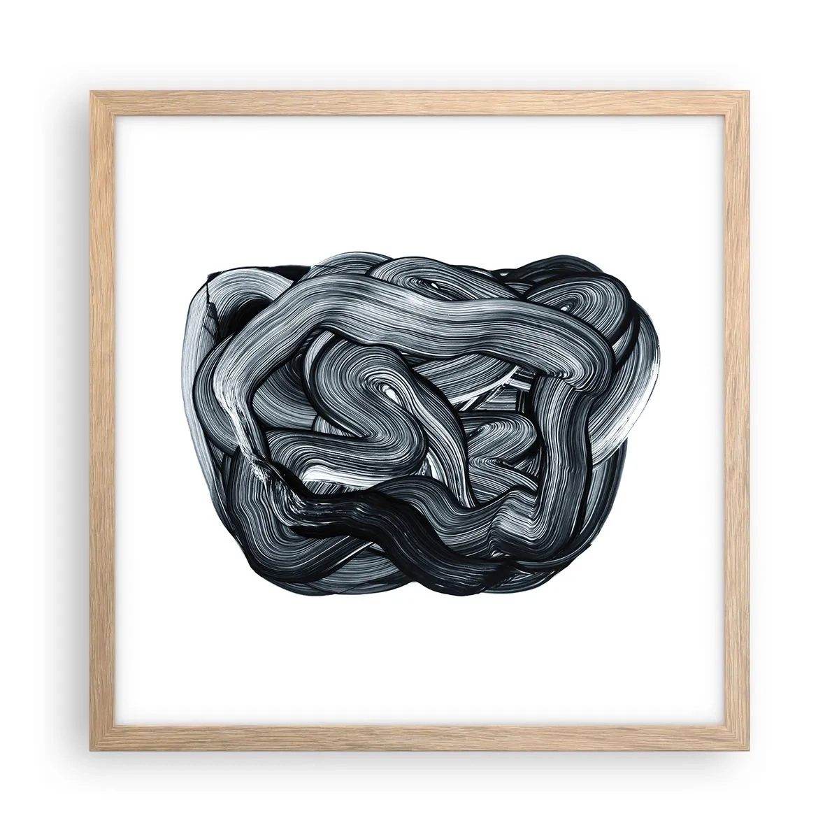 Poster in light oak frame - It's Not So simple - 40x40 cm