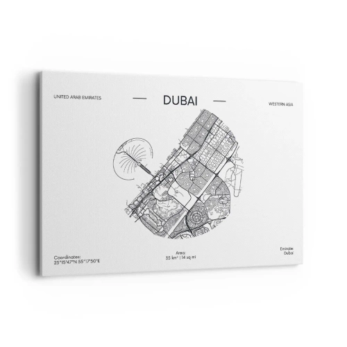 Canvas picture - Anatomy of Dubai - 100x70 cm