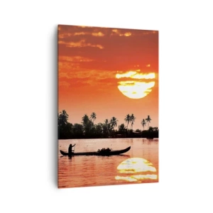 Canvas picture - Peace of the Tropics at Sunset - 70x100 cm