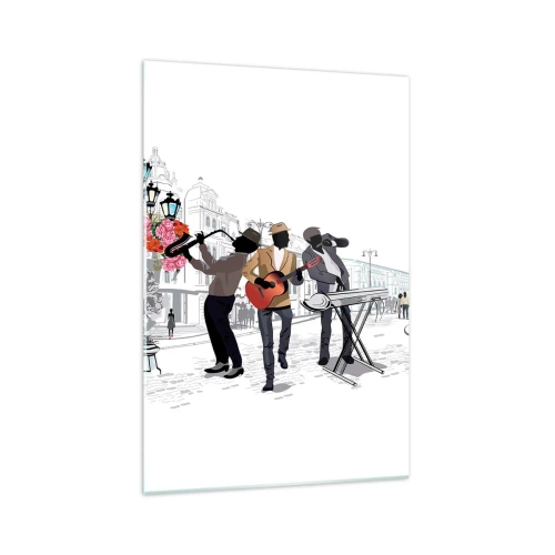 Glass picture - Street Music - 70x100 cm