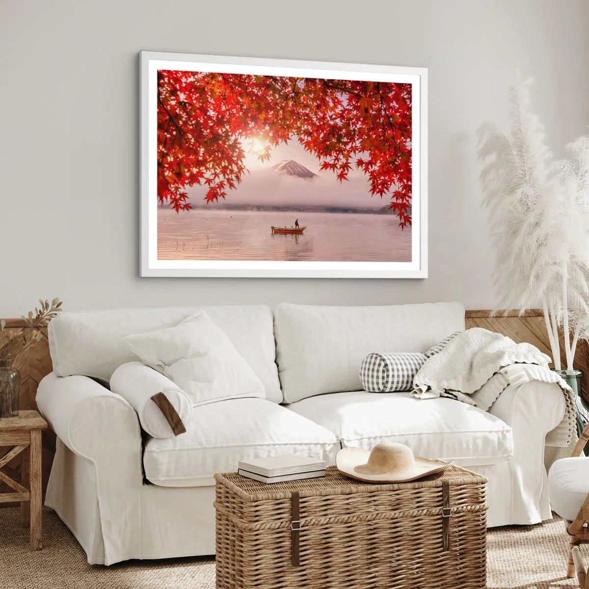 Poster in white frmae - In Japanese Style - 50x40 cm
