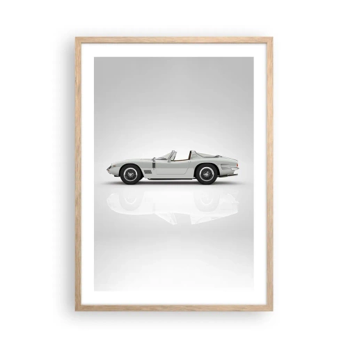 Poster in light oak frame - Promise of Fun - 50x70 cm