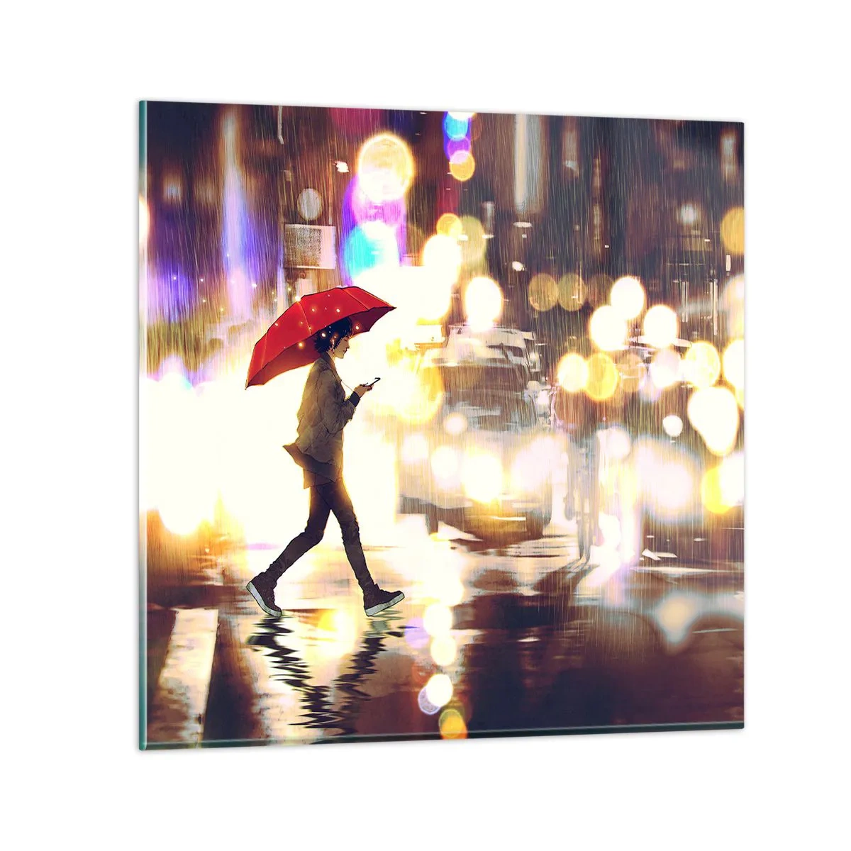 Glass picture - It Is Sunny Afterall - 40x40 cm