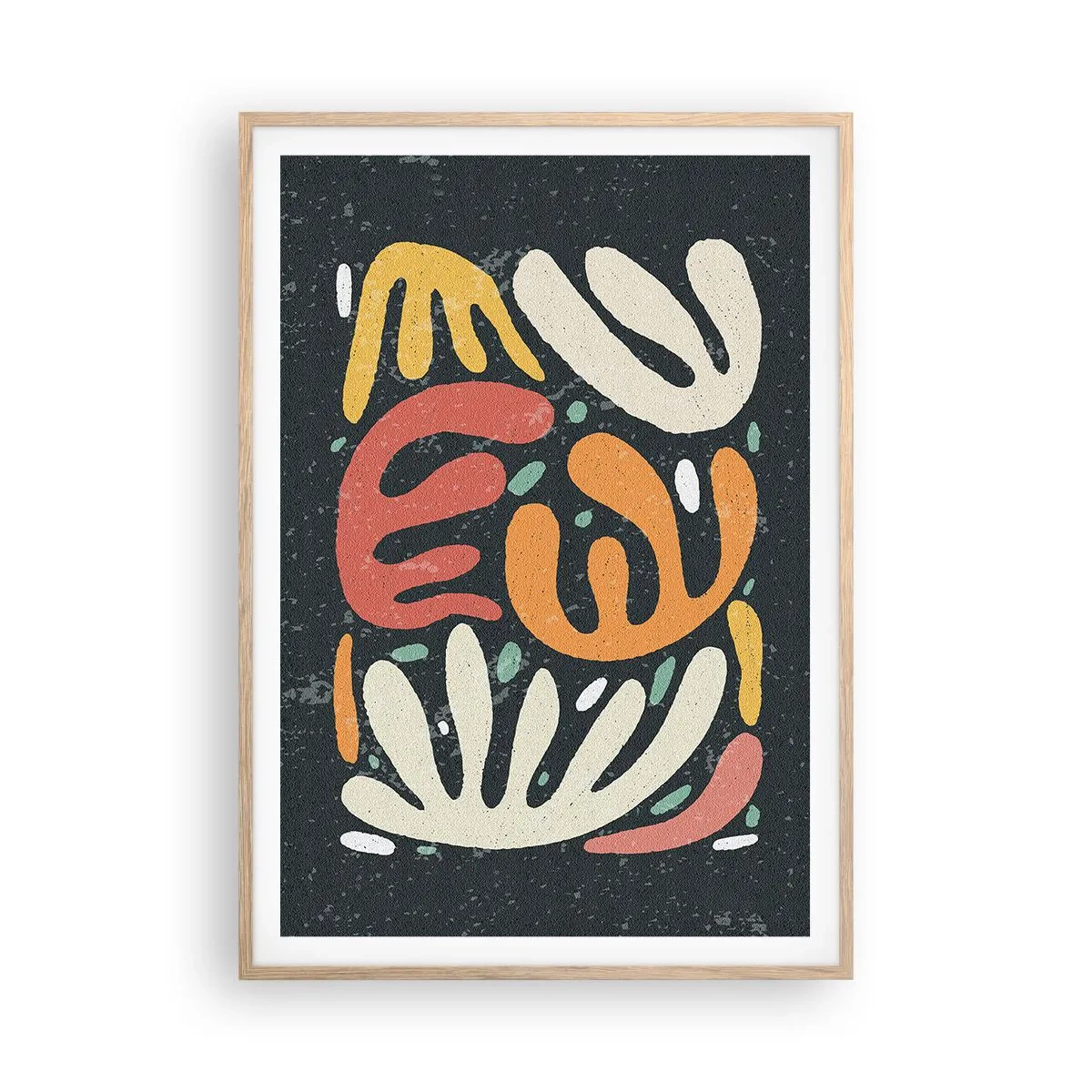 Poster in light oak frame - Composition - I Will Catch You - 70x100 cm