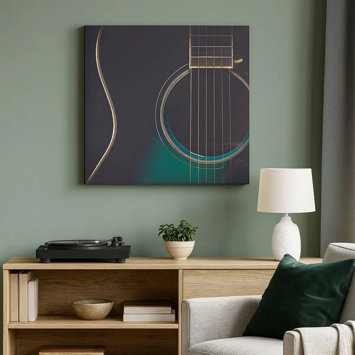 Canvas picture - A Moment Before It Sounds - 30x30 cm