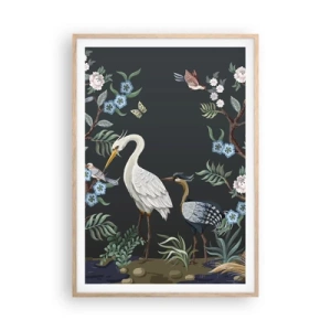 Poster in light oak frame - Bird Truth - 70x100 cm