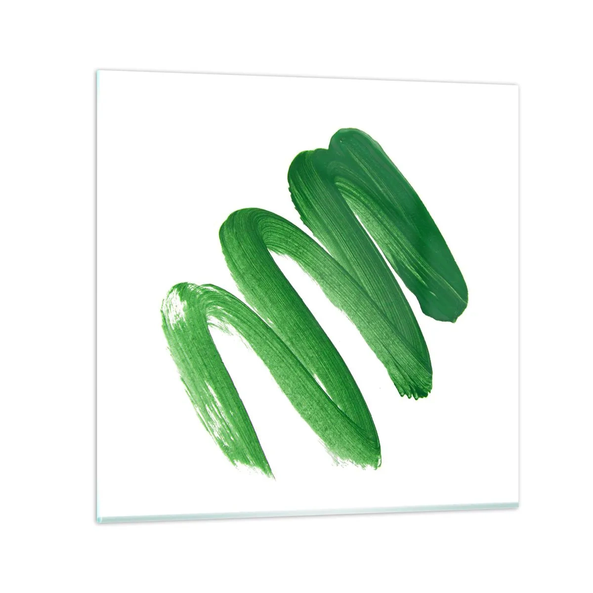 Glass picture - Green Joke - 50x50 cm