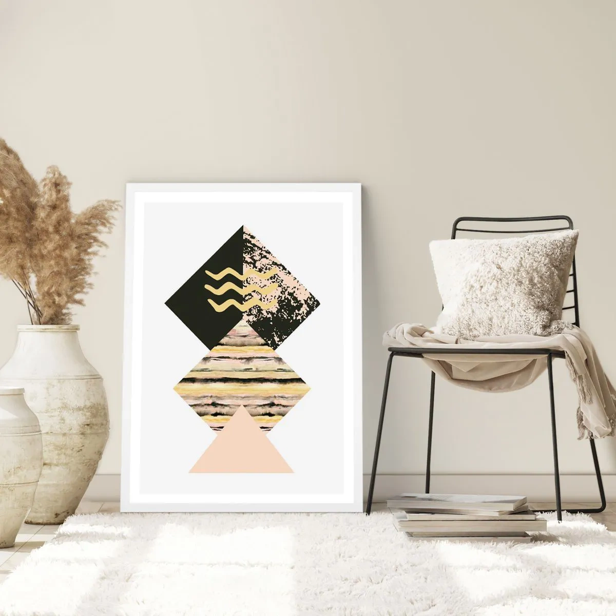 Poster in white frmae - Not So Straightforward - 40x50 cm