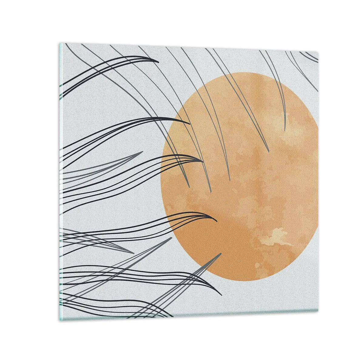 Glass picture - Always Towards the Sun - 30x30 cm