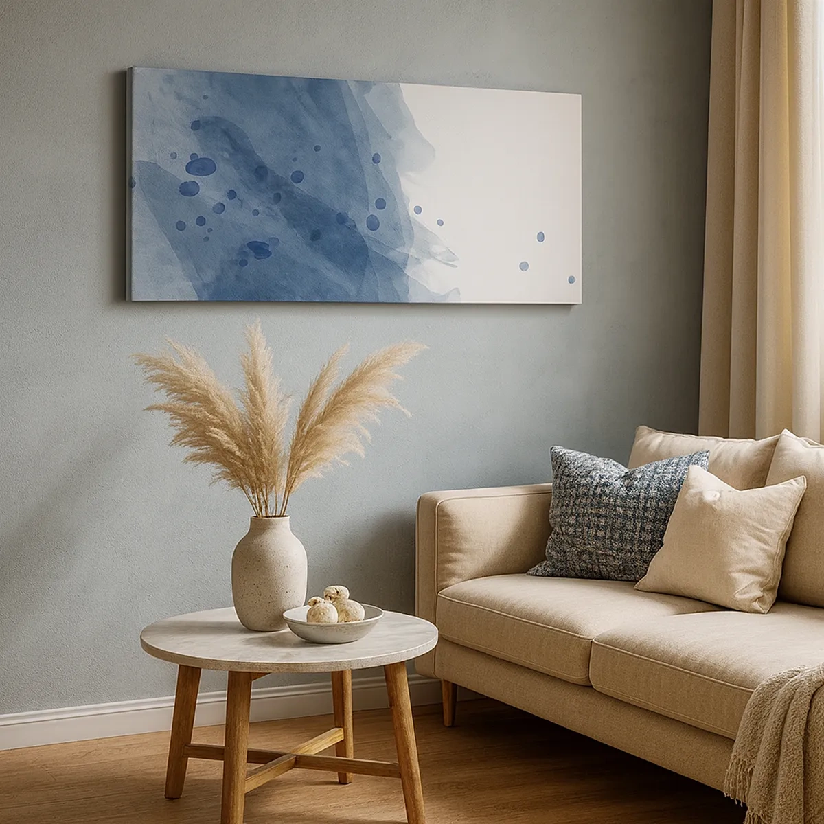 Canvas picture - Blue Tulle - 30x30 cm