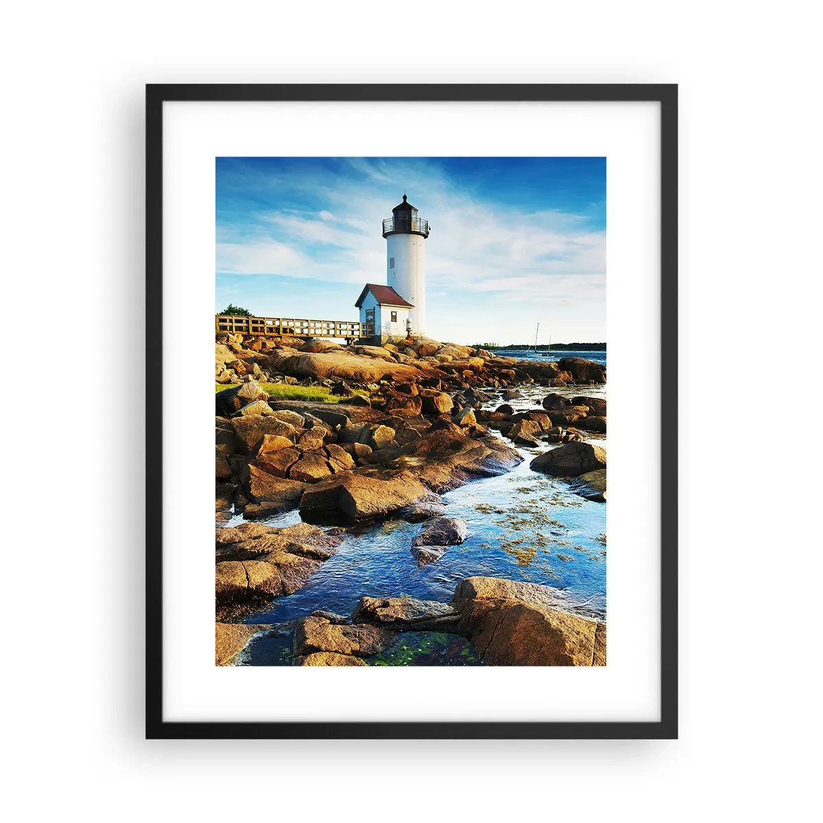 Poster in black frame - Be Home Safe, I Am Waiting - 40x50 cm