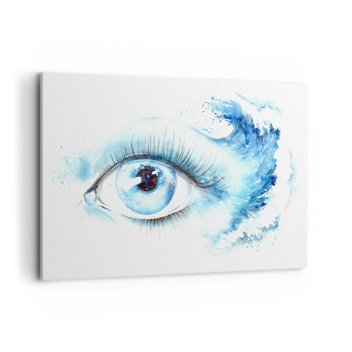 Canvas picture - Immerse in those Blue Eyes - 120x80 cm