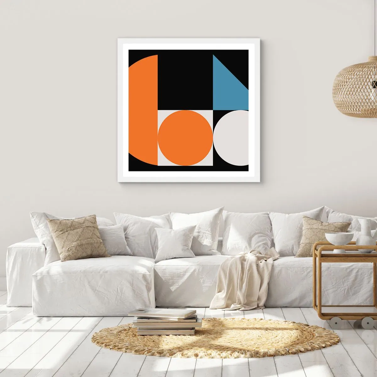 Poster in white frmae - Figure System - 30x30 cm