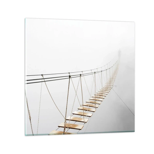 Glass picture - Where Did He Take You? - 70x70 cm