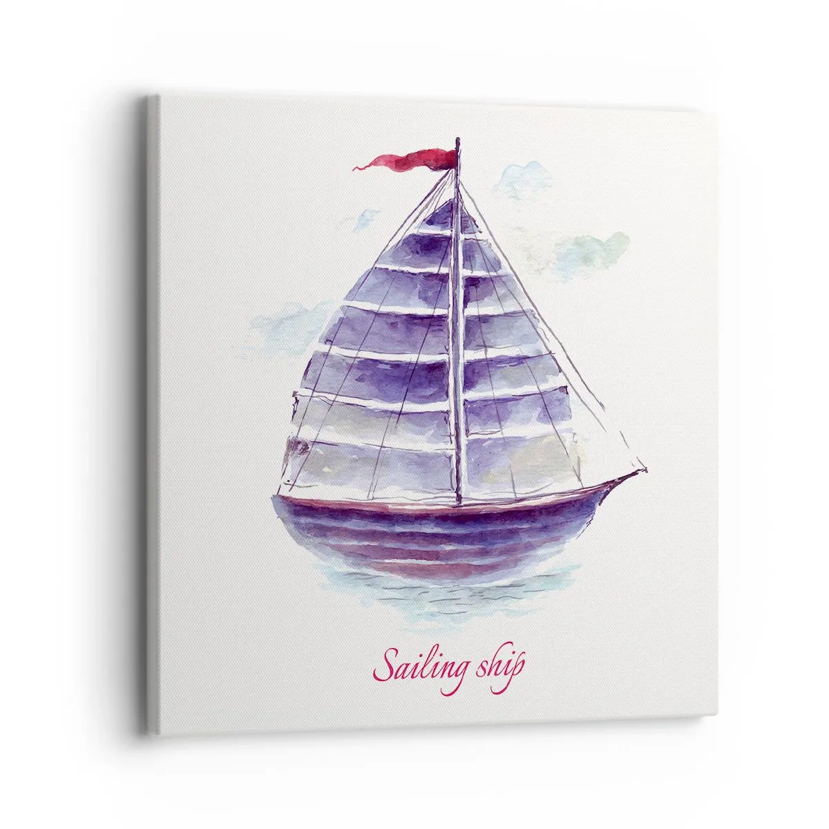 Canvas picture - Full Sails And Calm Waters - 30x30 cm