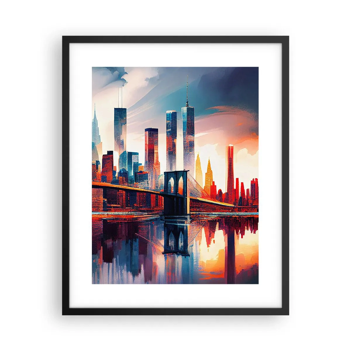 Poster in black frame - Fabulous New York - 40x50 cm